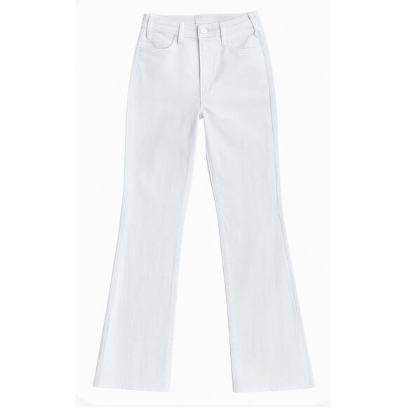 Mother Jeans The Hustler Ankle Fray Fairest of them all White 27 New With Tags - Picture 9 of 16